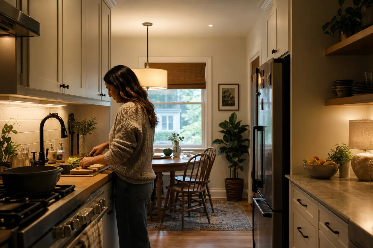 Home scene for Smart Lighting Ideas for a Small Kitchen